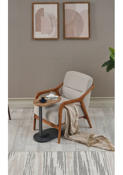Arpelia Tekerlekli Etna Sehpa 50x30x57 Cm Antrasit