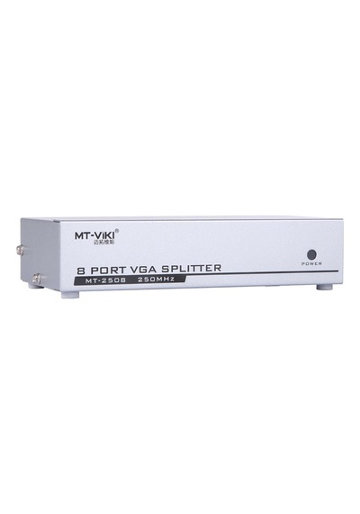 Powermaster Pm-2553 8 Port Vga Dağıtıcı Çoğaltıcı Splitter 9 Volt Adaptörlü 1920x1440 250mhz