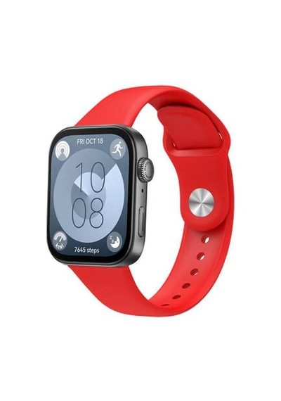 Huawei Watch Fit 3 Krd-11 22mm Silikon Kordon - Kırmızı