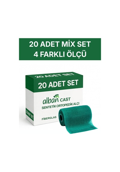 Alban Kombo Cast Sentetik Alçı Tekli Paketlerde 20'li Kutu Koli