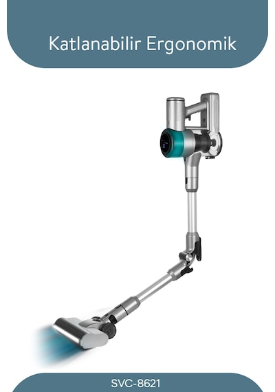 Sinbo SVC 8621 Bldc Motorlu Dikey Kablosuz Şarjlı Led Aydınlatmalı Süpürge