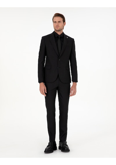Pierre Cardin Erkek Siyah Takım Elbise 50293607-vr046