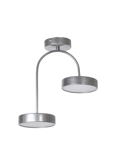 Sudem Modern Salon Yatak Odası Giyinme Odası Mutfak Beyaz Işık Ledli Renk 2 Li Led Avize Gri Gri