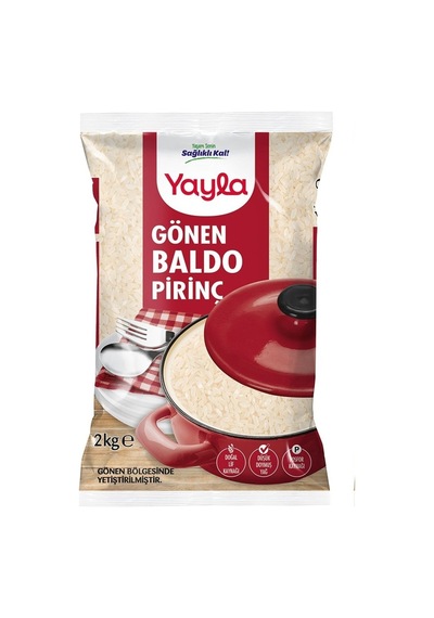 Yayla Bakliyat Gönen Baldo Pirinç 2 Kg 2 Li