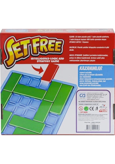 Mey İthalat 620 Capls-5264 Setfree Zeka, Mantık Ve Strateji Oyunu -cagames Mey İthalat 620 Capls-5264 Setfree Zeka, Mantık Ve Strateji Oyunu -cagames
