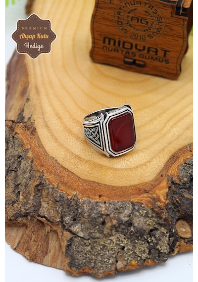 Midyat Nurtaş Gümüş Akik Taşlı Örgü Model 925 Ayar Gümüş Erkek Yüzük 201023362 Midyat Nurtaş Gümüş Akik Taşlı Örgü Model 925 Ayar Gümüş Erkek Yüzük 201023362