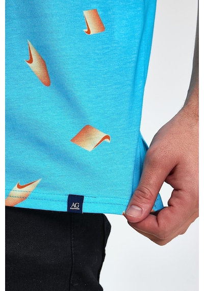 Alexander Gardi Alexandergardı Yırtmaçlı Desenli Kolsuz T-shirt B23-00135 001