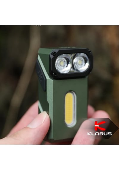 Klarus E8 Triple-light 1000 Lümen El Feneri Yeşil