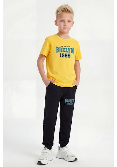 Panios Kids 3'lü Yuvarlak Yaka Baskı Detaylı Erkek Detaylı 6 Parça Erkek Çocuk Alt Üst Takım Sarı - Beyaz Panios Kids 3'lü Yuvarlak Yaka Baskı Detaylı Erkek Detaylı 6 Parça Erkek Çocuk Alt Üst Takım Sarı - Beyaz