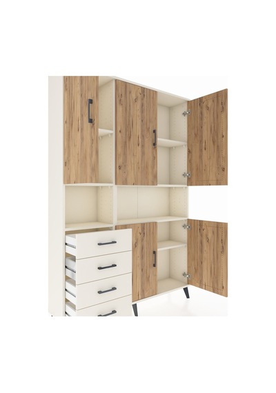 Arges Dolap 7 Raflı 4 Çekmeceli 5 Kapaklı 132x30x195 Aytaşı-çam/aytaşı Atlas Çam/aytası Arges Dolap 7 Raflı 4 Çekmeceli 5 Kapaklı 132x30x195 Aytaşı-çam/aytaşı Atlas Çam/aytası