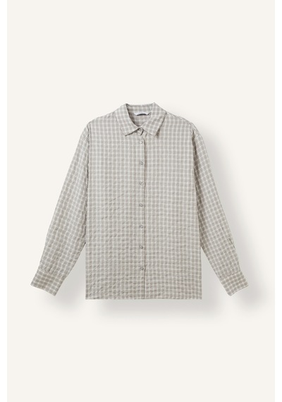 Defacto Regular Fit Klasik Yaka Kareli Flanel Uzun Kollu Gömlek F9082ax26augr294 Gri-gr294