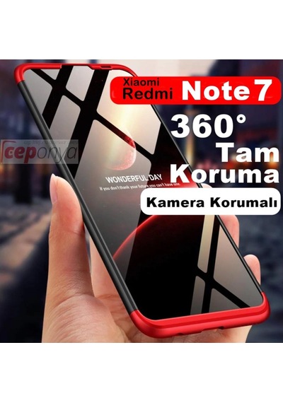 Xiaomi Redmi Note 7 Kilif Zore Kamera Korumali 360 Tam Koruma Ays 235326341 - Renk Seçimi-Kampanya / Gold-Cam Ekran Koruyucu(+15)