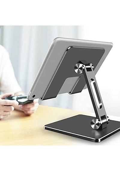 Masa Üstü Metal Tablet Standlı Gri