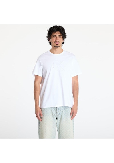 Calvin Klein Erkek Bisiklet Yaka Kısa Kol Slim Fit Ck Yaz Desen Beyaz T-shirt Lv04rc824g-yaa-8517 Beyaz Calvin Klein Erkek Bisiklet Yaka Kısa Kol Slim Fit Ck Yaz Desen Beyaz T-shirt Lv04rc824g-yaa-8517 Beyaz