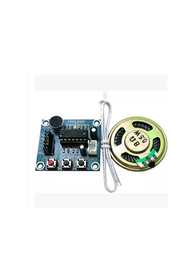 Mini Isd1820 Ses Kayıt Modülü / Sound Recording Module + Hoparlö