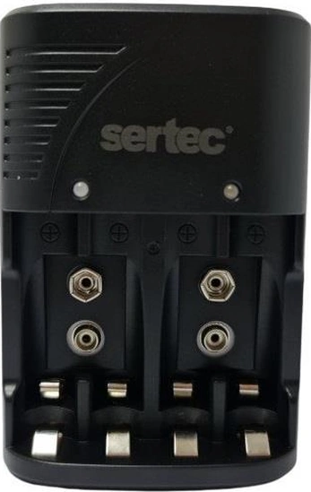 Sertech 9 Volt Pil Şarj Cihazı- 4 Pil Uyumlu Destekli
