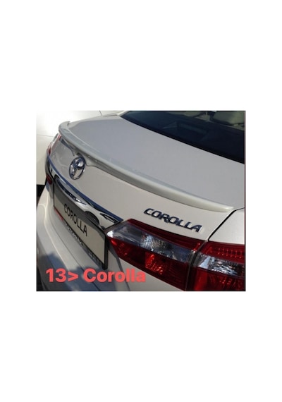Corolla 2013- Model Boyalı Plastik Spoiler