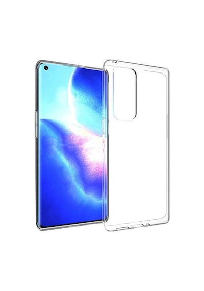 Oppo Uyumlu Reno 5 Pro 5G Kılıf Zore Süper Silikon Kapak-Renksiz