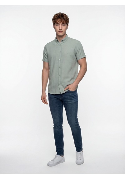 LOFT Regular Fit Erkek Gömlek K.kol Lf2038574 Q1.v1 Yeşil LOFT Regular Fit Erkek Gömlek K.kol Lf2038574 Q1.v1 Yeşil