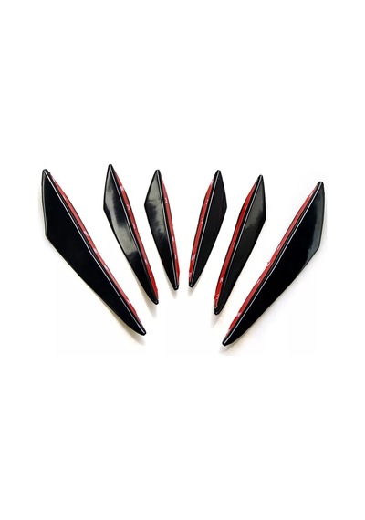 Üniversal Tampon Bıçağı Piano Black Sağ Sol 6 Adet