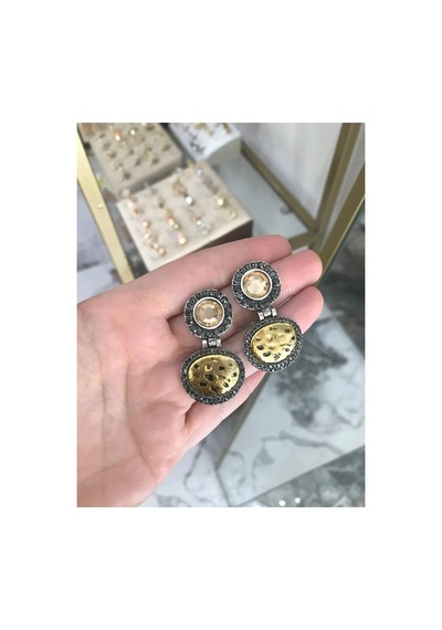 Tasarım Özel Seri Küpe - Model 670 Çok Renkli