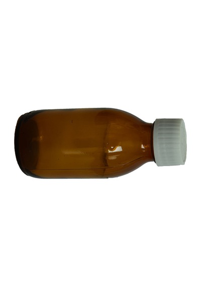 Lokman Avm Boş Kilitli Kapaklı Cam Şişe Koyu Renkli 100 ML