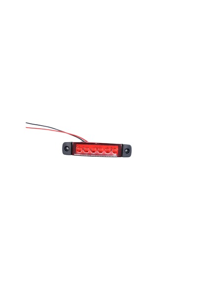 10 Adet Kırmızı Parmak Lamba 6 Led 12v 24v