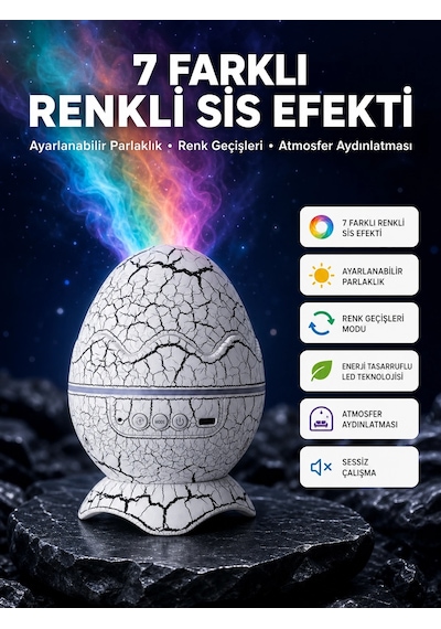 Yıldız Gökyüzü Efektli Çok Modlu Gece Işığı Çok Renkli 11596584