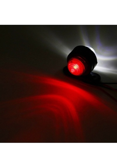 Ahmet Otomotiv 10 Adet Tek Ledli Mini Takoz Kırmızı-beyaz 12v-24v
