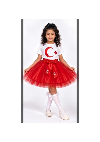 Trendmirend 29ekim Ve23 Nisan Ayyıldız Takım Beyaz Beyaz