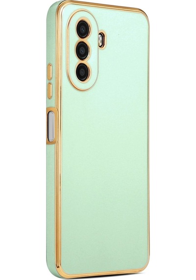 Huawei Nova Y70 Kılıf Zore Bark Kapak Light Green