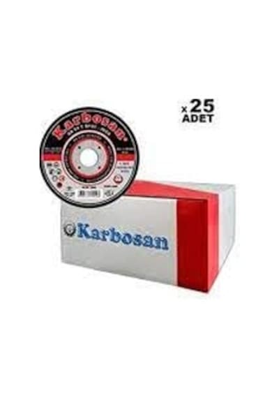 Karbosan Paslanmaz Çelik Inox İnce Kesme Disk T41 Düz 115x1,0x22,23 Mm Aa 54 R Bf80 25 Adet
