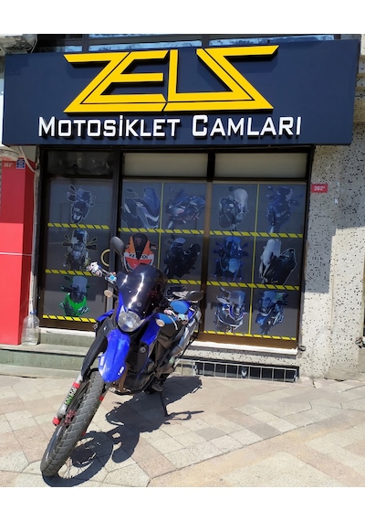 Yamaha Xt660R Xt 660R Uzun Ön Cam Koyu Füme Zeus 42cm 4mm