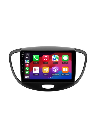Hyundai İ10 2008-2012 Android Multimedya Carplay Android Auto Navigasyon Kameralı 8gb Ram 64gb 9"