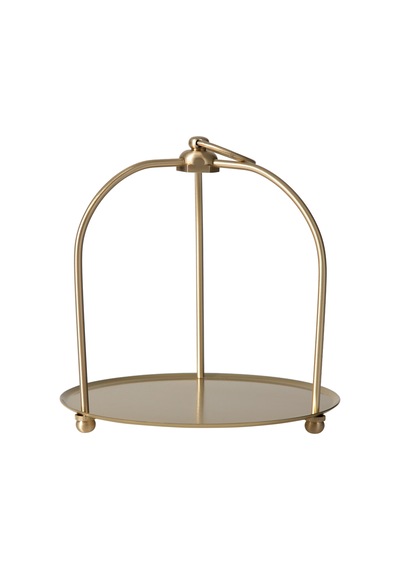 Mudo Home Lıora Kulplu Dekoratif Tepsi 18x21 Cm