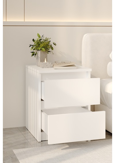 Aeka Ae-2021 Duru Beyaz 2 Çekmeceli Komodin Yatak Odası Başucu Sehpası Çekmeceli Dolap 40 51x42,3 Cm Aeka Ae-2021 Duru Beyaz 2 Çekmeceli Komodin Yatak Odası Başucu Sehpası Çekmeceli Dolap 40 51x42,3 Cm