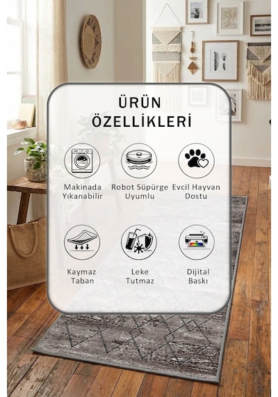 Yıkanabilir Yolluk 23 Mor