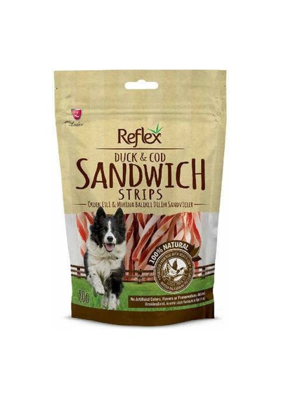 Reflex Ördek Etli ve Morina Balıklı Dilim Sandviç Köpek Ödülü 80 G