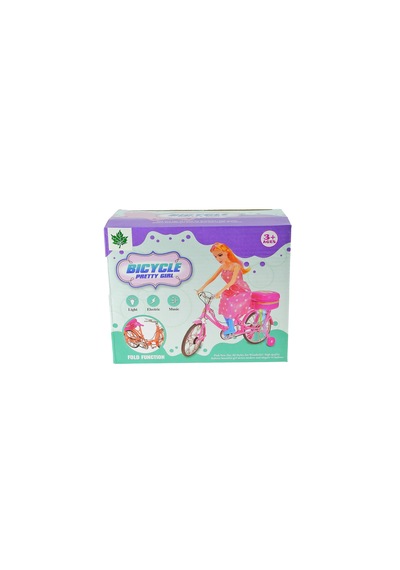 Bisikletli Bebek Işıklı Sesli Oyuncak Bebek