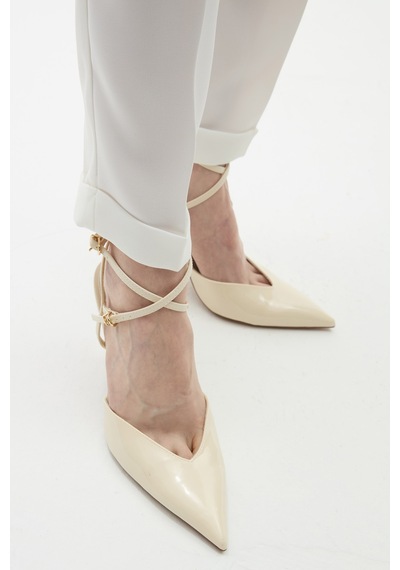 Rebellion Hepburn White Pants Beyaz