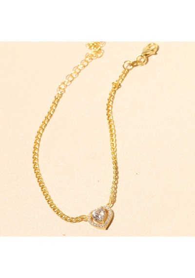 Kalp Bileklik 717015 Gold