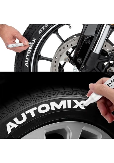 Automix Lastik Yazma Kalemi Beyaz 11806