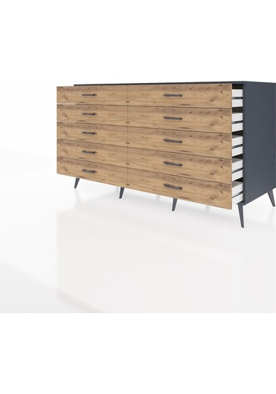 Kronos Konsol 10 Çekmeceli 176x59x99 Antrasit-antrasit/çam Antrasıt/atlas Çam - Antrasıt Kronos Konsol 10 Çekmeceli 176x59x99 Antrasit-antrasit/çam Antrasıt/atlas Çam - Antrasıt