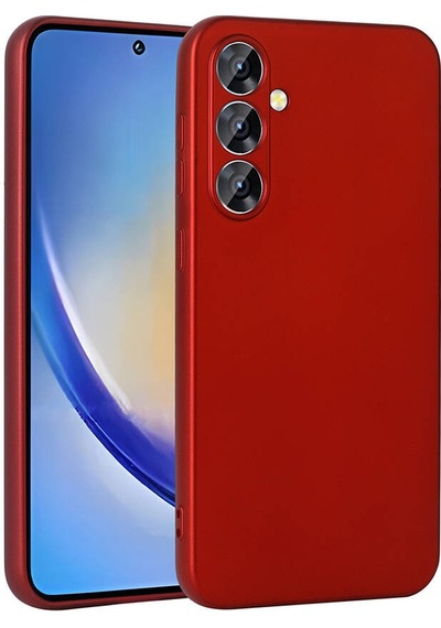 Zore Galaxy Uyumlu A35 Kılıf Premier Silikon Kapak - Kırmızı Kirmizi