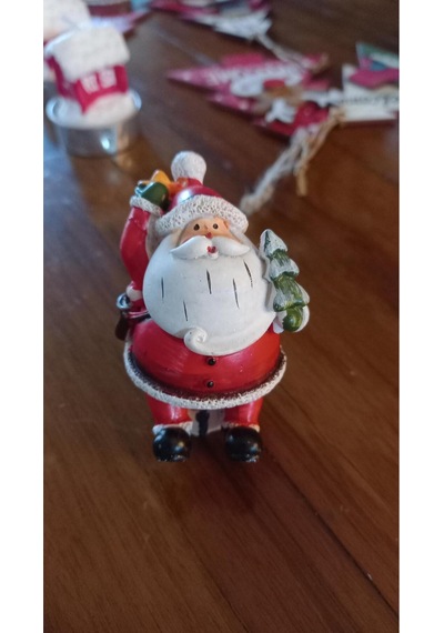 Noel Baba Minik Polyester 9x4 Cm 2 Li