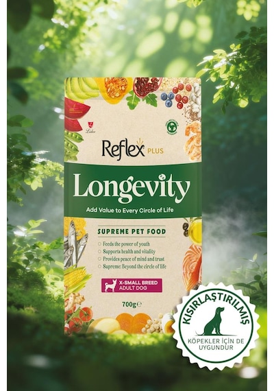 Reflex Plus Longevity Çok Küçük Irk Yetişkin Köpek Maması 700g