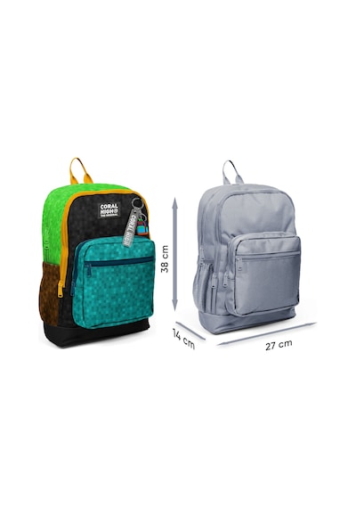 Coral High Erkek Çocuk Siyah Yeşil Kahverengi Craft Desenli İlkokul Sırt Çantası Dört Bölme 33216 Çok Renkli Coral High Erkek Çocuk Siyah Yeşil Kahverengi Craft Desenli İlkokul Sırt Çantası Dört Bölme 33216 Çok Renkli