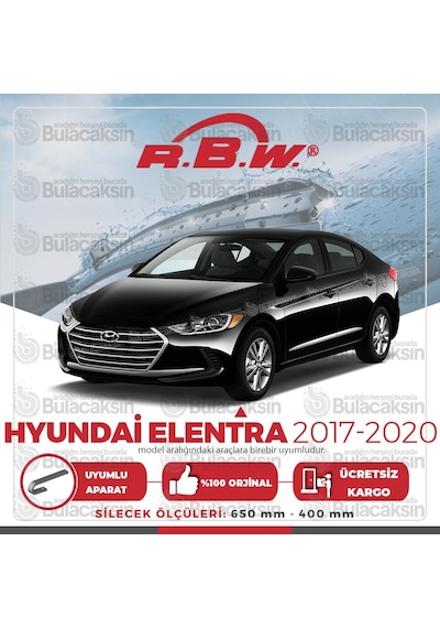Hyundai Elantra Muz Silecek Takım (2017-2020) RBW