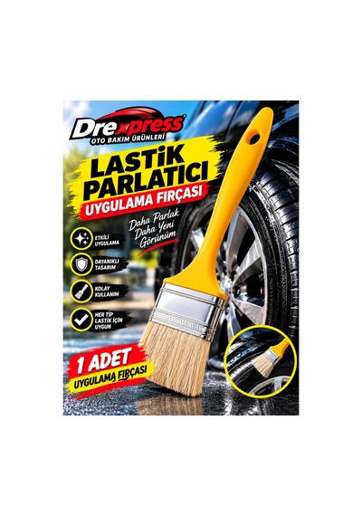 Lastik Parlatıcı Jel Uygulama Fırçası Parlatıcı Jöle Uygulama Fırçası Uzun Süre Dayanıklı Yıkanabilir 1 Adet Pratik Kullanım - 936251035