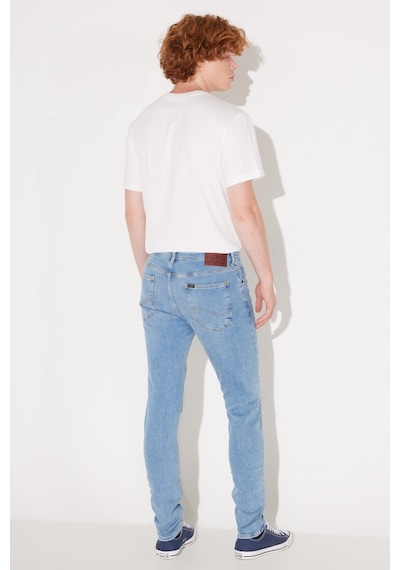 Lee Malone Skinny Fit Dar Kesim Düşük Bel Çok Dar Paça Mavi Erkek Esnek Jean Denim Kot Pantolon L736016404 Mavi
